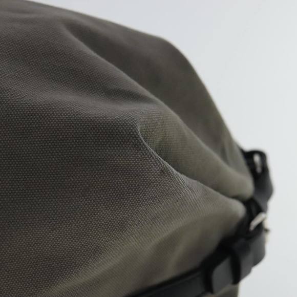 SAINT LAURENT Shoulder Bag Canvas Leather Gray Black Silver Auth bs19151 - Picture 11 of 16